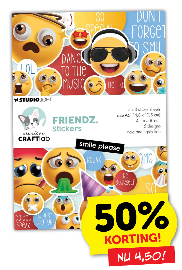 Creative Craftlab Stickers – Smile Please Friendz
