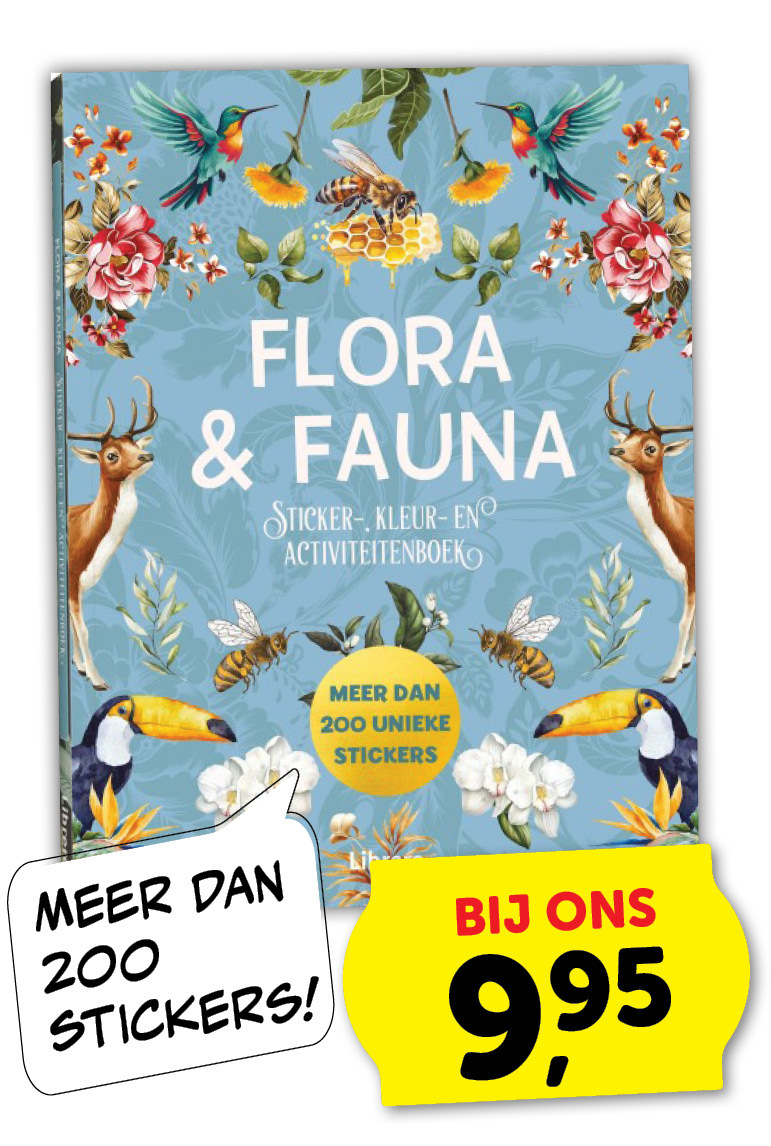 Flora & Fauna sticker- , kleur- en activiteitenboek