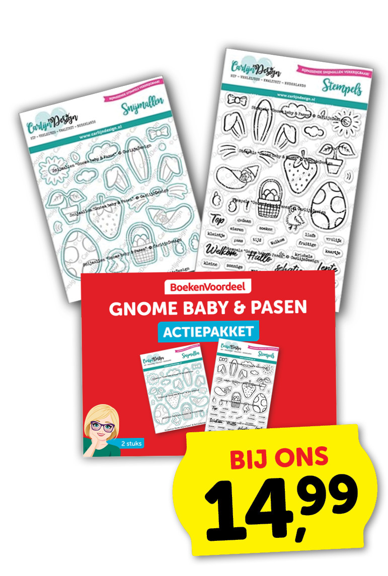 Actiepakket Carlijn design Gnome baby & pasen 2delig