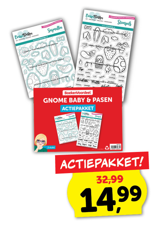 Actiepakket Carlijn design Gnome baby & pasen 2delig