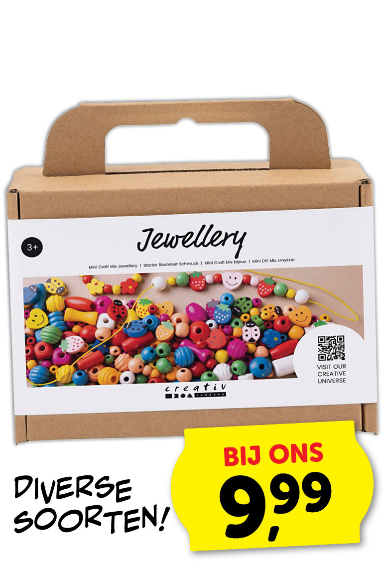 Creatieve Box Sieraden, ca. 564 stuk, vrolijke kleuren